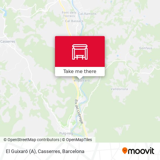 El Guixaró (A), Casserres map