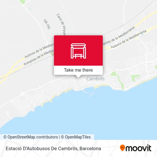 Estació D'Autobusos De Cambrils map