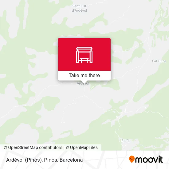 Ardèvol (Pinós), Pinós map