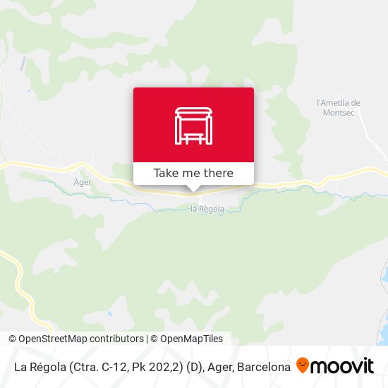 La Régola (Ctra. C-12, Pk 202,2) (D), Ager map