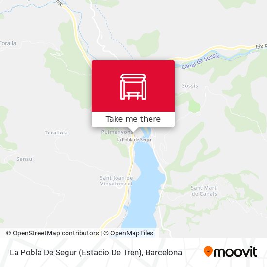 La Pobla De Segur (Estació De Tren) map