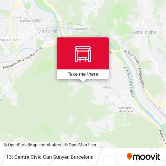 13: Centre Cívic Can Sunyer map