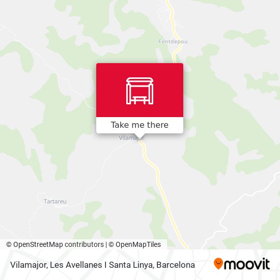 Vilamajor, Les Avellanes I Santa Linya map