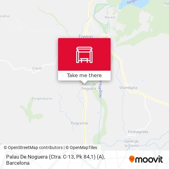 Palau De Noguera (Ctra. C-13, Pk 84,1) (A) map