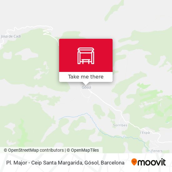 Pl. Major - Ceip Santa Margarida, Gósol map