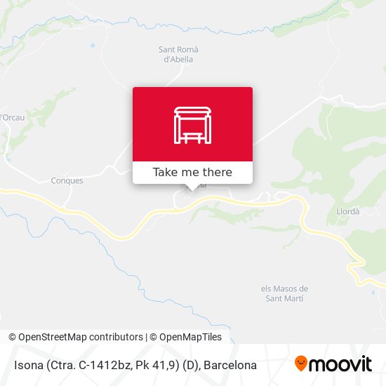 Isona (Ctra. C-1412bz, Pk 41,9) (D) map