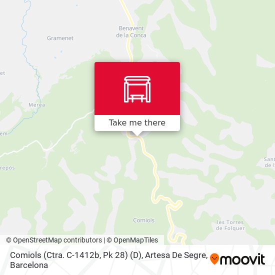 Comiols (Ctra. C-1412b, Pk 28) (D), Artesa De Segre map