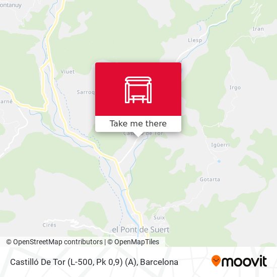 Castilló De Tor (L-500, Pk 0,9) (A) map