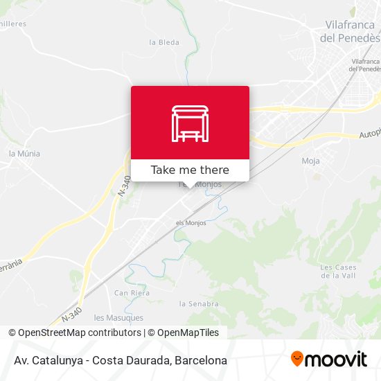 Av. Catalunya - Costa Daurada map