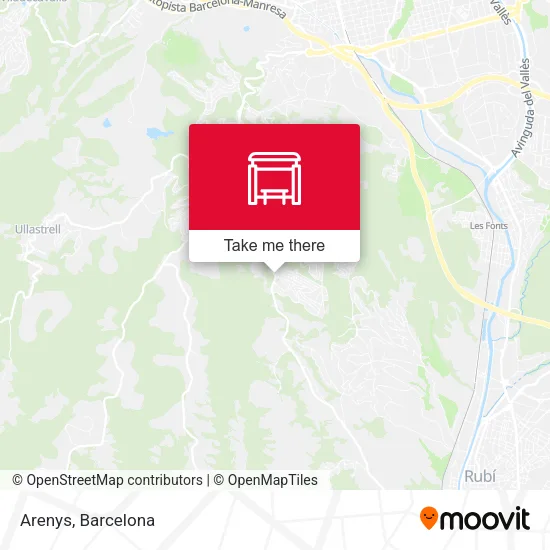 Arenys map