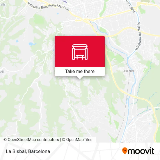 La Bisbal map