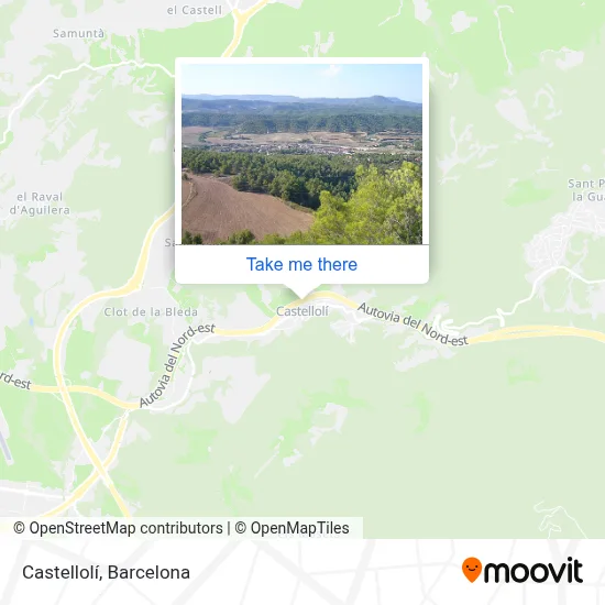 Castellolí map