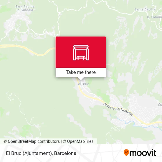 El Bruc (Ajuntament) map