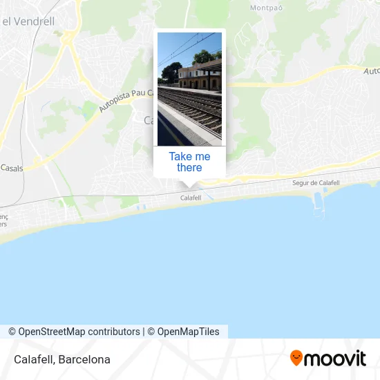 Calafell map