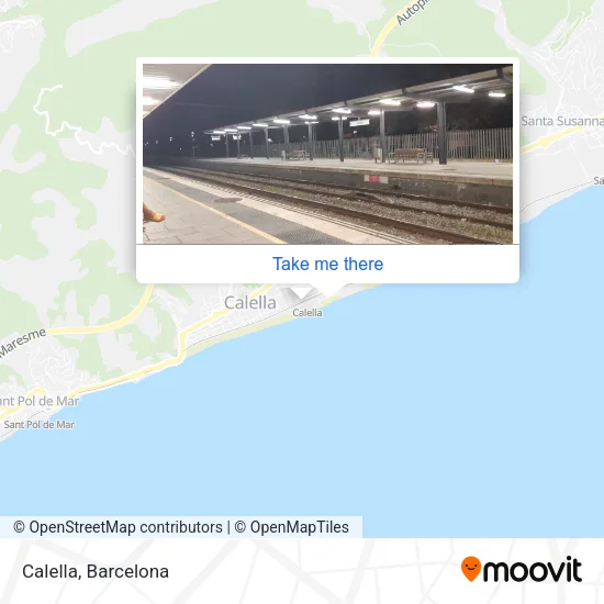 Calella map