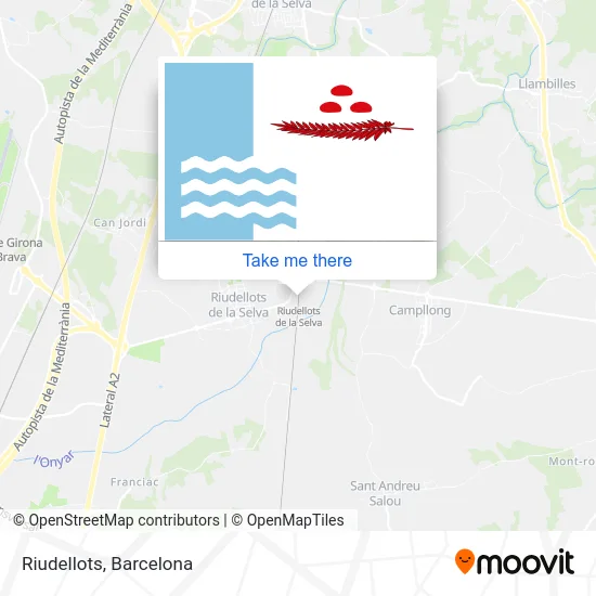 mapa Riudellots