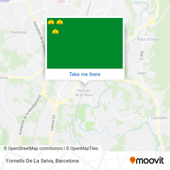 Fornells De La Selva map