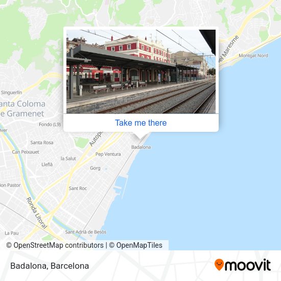 Badalona map