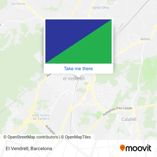El Vendrell map