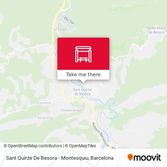 Sant Quirze De Besora - Montesquiu map