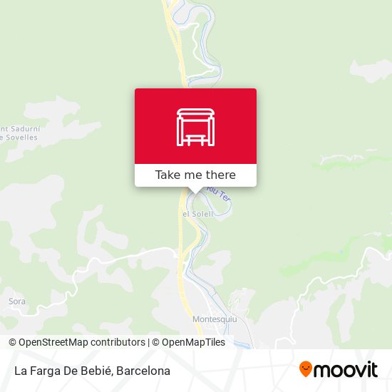 La Farga De Bebié map