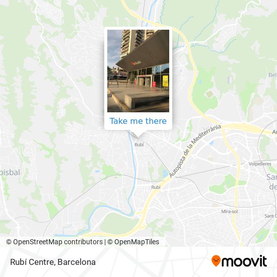 Rubí Centre map