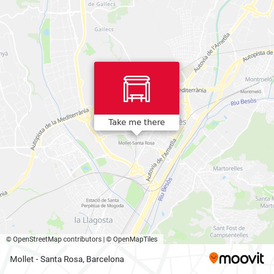 Mollet - Santa Rosa map