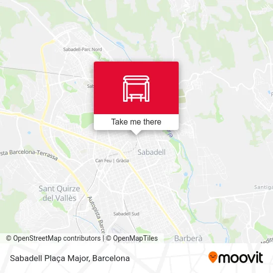 mapa Sabadell Plaça Major