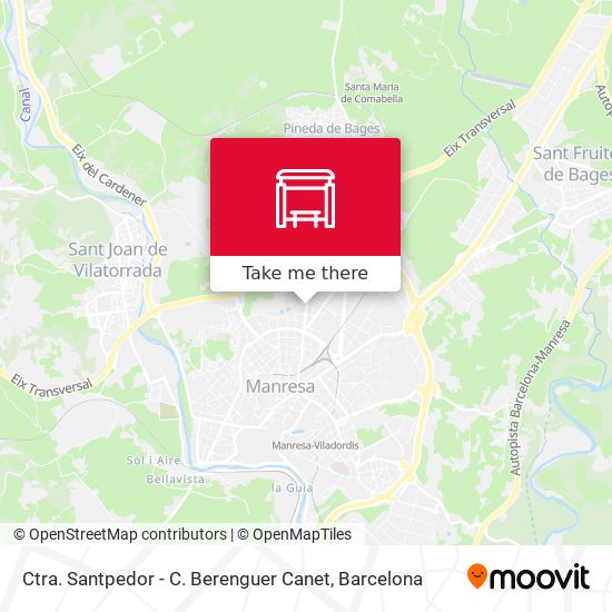 Ctra. Santpedor - C. Berenguer Canet map