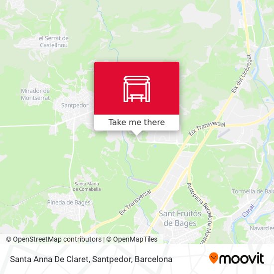 Santa Anna De Claret, Santpedor map