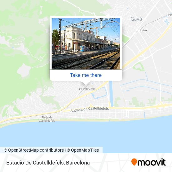 Estació De Castelldefels map