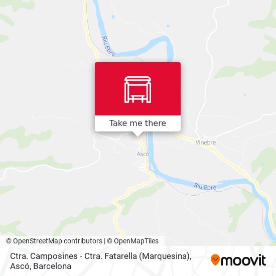 Ctra. Camposines - Ctra. Fatarella (Marquesina), Ascó map