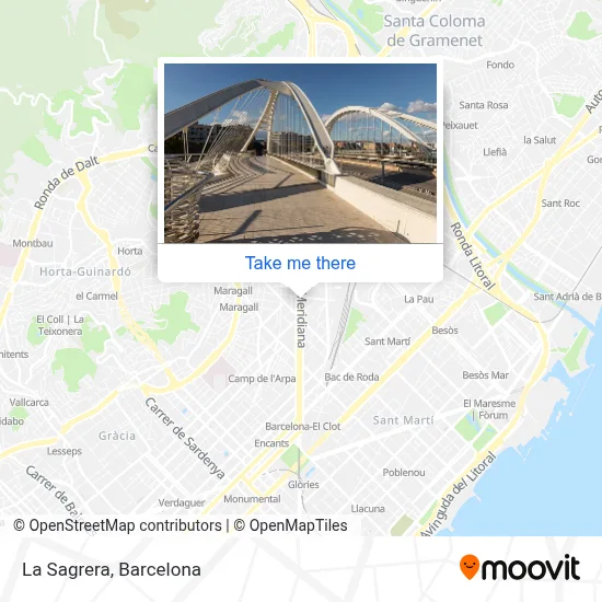 La Sagrera map