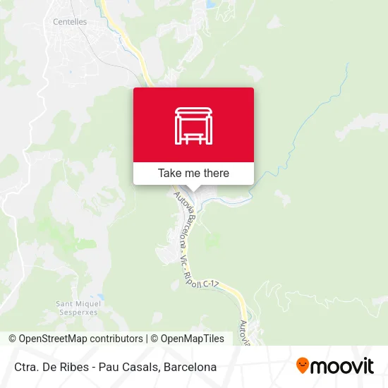 Ctra. De Ribes - Pau Casals map
