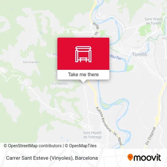 mapa Carrer Sant Esteve (Vinyoles)
