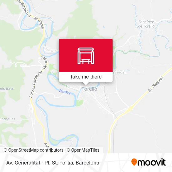 mapa Av. Generalitat - Pl. St. Fortià
