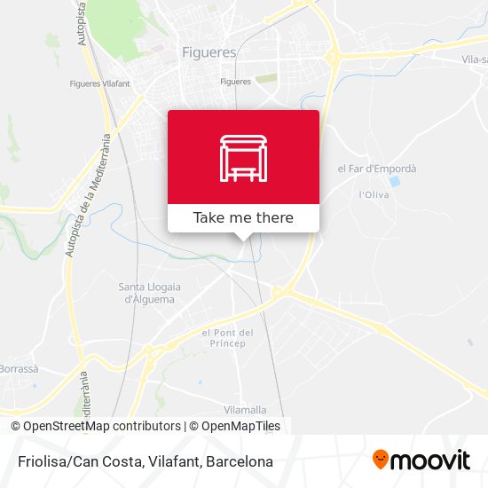 Friolisa/Can Costa, Vilafant map
