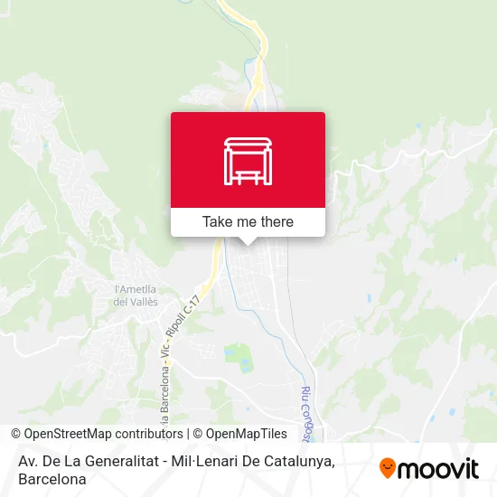 mapa Av. De La Generalitat - Mil·Lenari De Catalunya