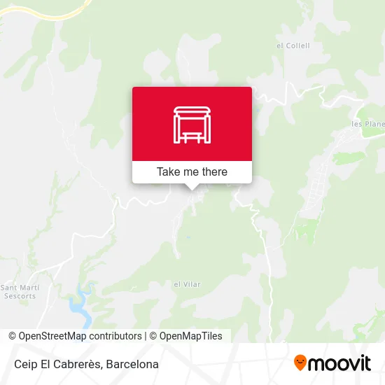 Ceip El Cabrerès map