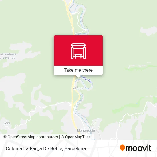 Colònia La Farga De Bebié map
