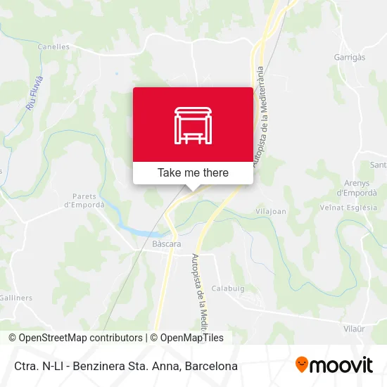 Ctra. N-Ll - Benzinera Sta. Anna map