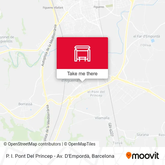P. I. Pont Del Príncep - Av. D'Empordà map