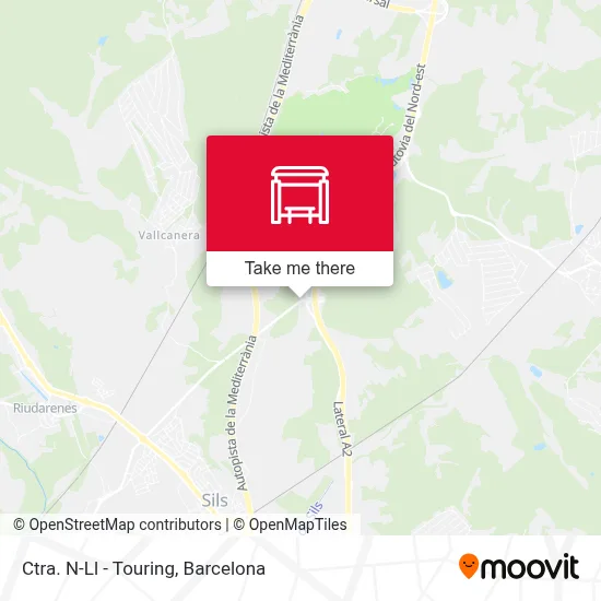 Ctra. N-Ll - Touring map