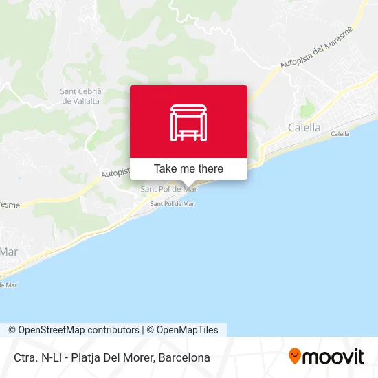 Ctra. N-Ll - Platja Del Morer map