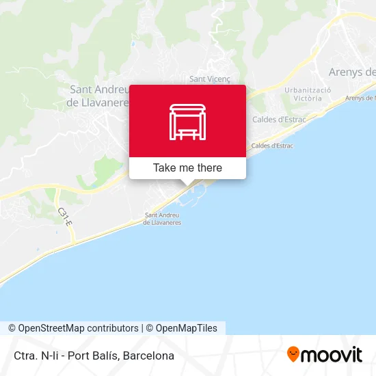Ctra. N-Ii - Port Balís map