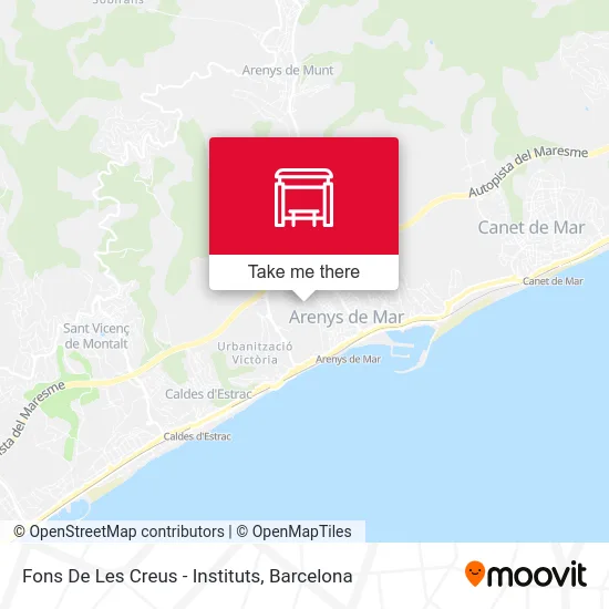 Fons De Les Creus - Instituts map