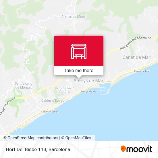 Hort Del Bisbe 113 map