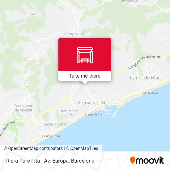 Riera Pare Fita - Av. Europa map