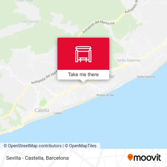Sevilla - Castella map