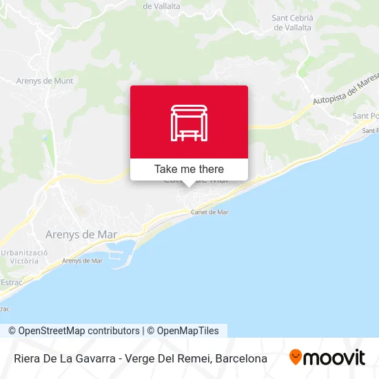 Riera De La Gavarra - Verge Del Remei map
